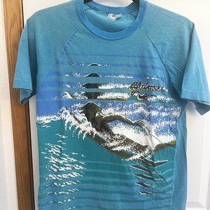 Vintage Waimea Hawaii Surf Tee Shirt, Circa 1980s